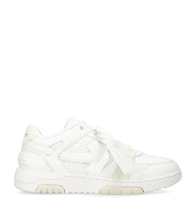 Off-white Mesh Slim Out Of Office Sneakers In White
