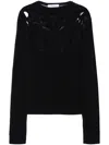 Off-white Arrow Fishnet Top In Black  
