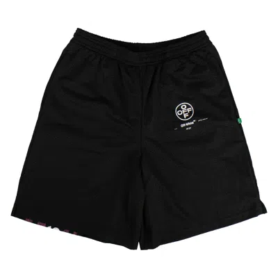 Pre-owned Off-white Mesh Track Shorts 'black'