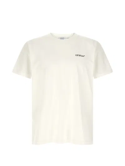 Off-white Off White Half Arrow Cotton T Shirt In Burgundy