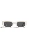 Off-white Metal Palmer Sunglasses In White