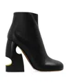 Off-white 110 Meteor Block Ankle Boots In Nappa Leather In Black