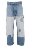 Off-white Meteor Denim Carpenter Pants Man Denim Pants Blue Size 32 Cotton In Denim Blue