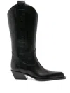 Off-white Meteor Cowboy Boots In Schwarz