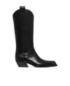 Off-white Meteor Cowboy Pointed Toe Boots In Black