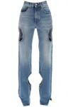 OFF-WHITE OFF-WHITE METEOR CUT-OUT JEANS WOMEN