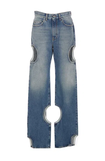 Off-white Meteor Denim Jeans In Vintage Blue