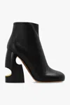 Off-white 110 Meteor Block Ankle Boots In Nappa Leather In Black