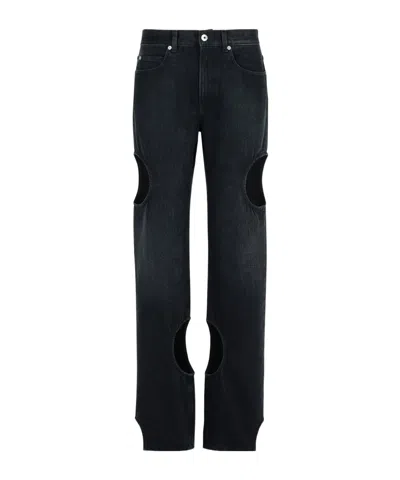 OFF-WHITE OFF-WHITE METEOR CUT-OUT JEANS