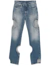 Off-white Denim Straight-leg Jeans In Blue