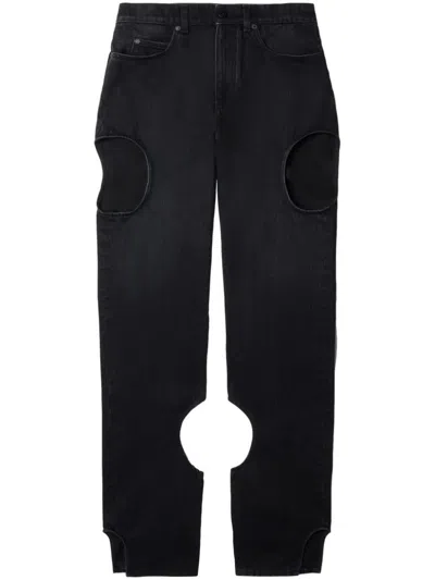 Off-white Gerade Meteor Jeans In Black