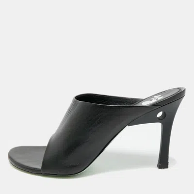 Pre-owned Off-white Meteor Size 40 White Leather Mules