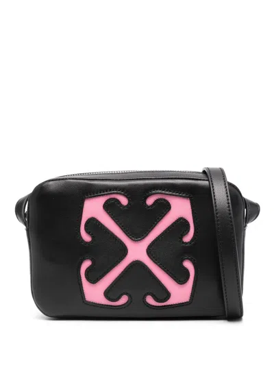 Off-white Metropolitan Camera Cross Body Bag In Black/rose Pink