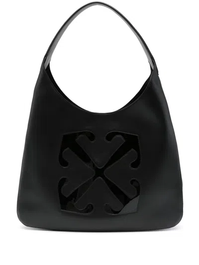 Off-white Hobo Metropolitan Tote Bag In Negro