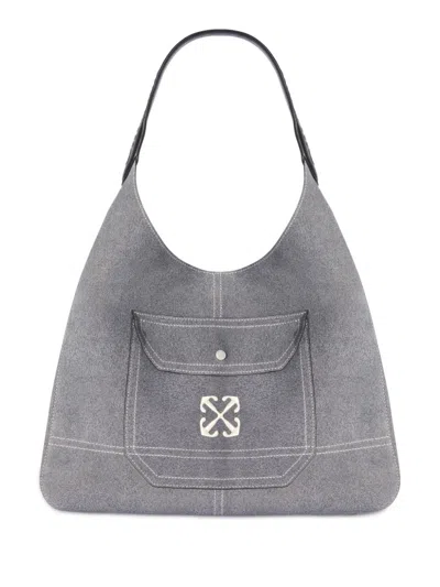 Off-white Metropolitan Tote Bag In Grey