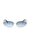 Off-white Miami Sunglasses In 金色