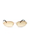 Off-white Miami Sunglasses In 金色