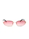Off-white Miami Sunglasses In 金色