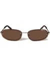 Off-white Miami Sunglasses In Gold