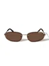 Off-white Miami Sunglasses In Gold