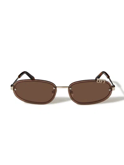 Off-white Miami Sunglasses In Gold