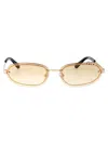 Off-white Miami Sunglasses In Gold Gradient Brown