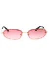 Off-white Miami Sunglasses In Gold Gradient Red
