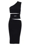 Off-white Black Abito Micro Boucl