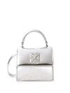 Off-white Micro Jitney Handbag In Silver