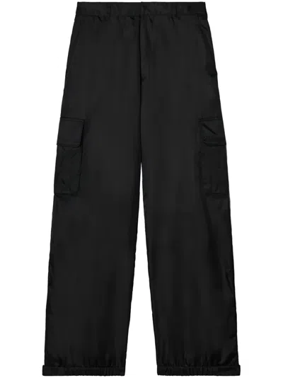 OFF-WHITE MID-RISE CARGO TROUSERS