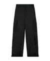 Off-white Elasticated Ankles Cargo Trousers In Black