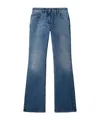 Off-white Off White Womens Slim Flared 5pkt Pant In Blue
