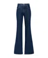 Off-white Mid-rise Flared Jeans In Blue