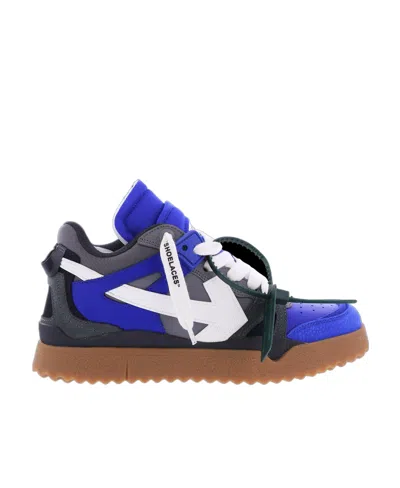Off-white Mid Top Sponge Sneakers In Black