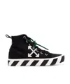 Off-white Vulcanized High-top Sneakers In Black