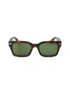Off-white Bold Rectangular Acetate Sunglasses With Tortoiseshell Pattern