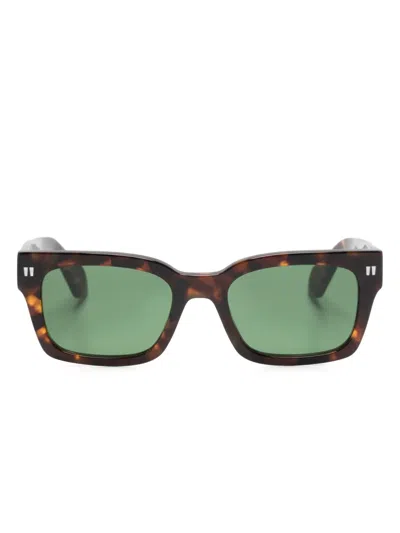 Off-white Midland Square-frame Sunglasses In Green