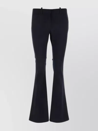 OFF-WHITE VIRGIN WOOL FLARED TROUSERS
