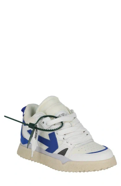 Off-white Midtop Sponge Sneaker In White Blue