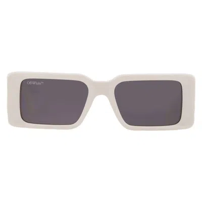 Off-white Milano Dark Grey Square Unisex Sunglasses Oeri097 0107 54 In Gray