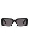 Off-white Milano Rectangle Sunglasses In Black