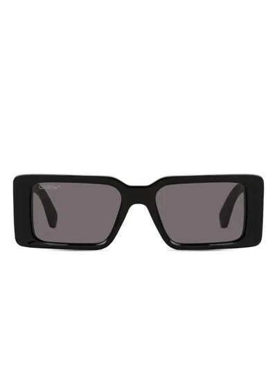 Off-white Milano Rectangle Sunglasses In Black