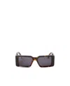 Off-white Milano Tortoiseshell-effect Tinted Sunglasses In Black
