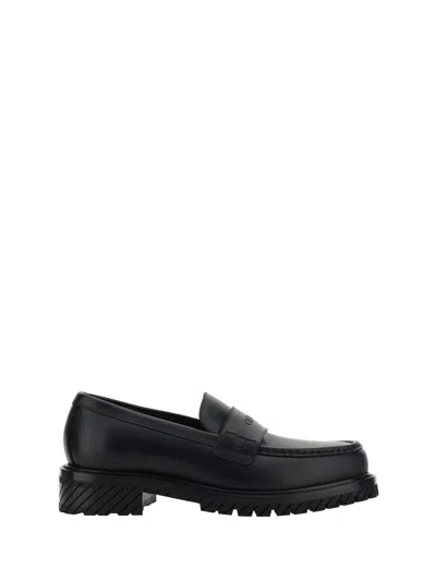 OFF-WHITE MILITARY LEATHER LOAFERS
