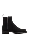 OFF-WHITE MILITARY SUEDE ANKLE BOOT