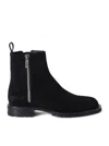 OFF-WHITE OFF-WHITE MILITARY SUEDE ANKLE BOOT BLACK