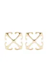 Off-white Mini Arrow Earrings In 7600 Gold No Color