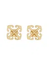 Off-white Mini "arrow" Earrings In Gold