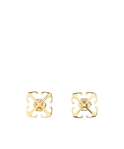 Off-white Mini Arrow Earrings In Yellow