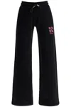 Off-white Arrows-embroidered Straight Trousers In Black - Sea Pink (black)